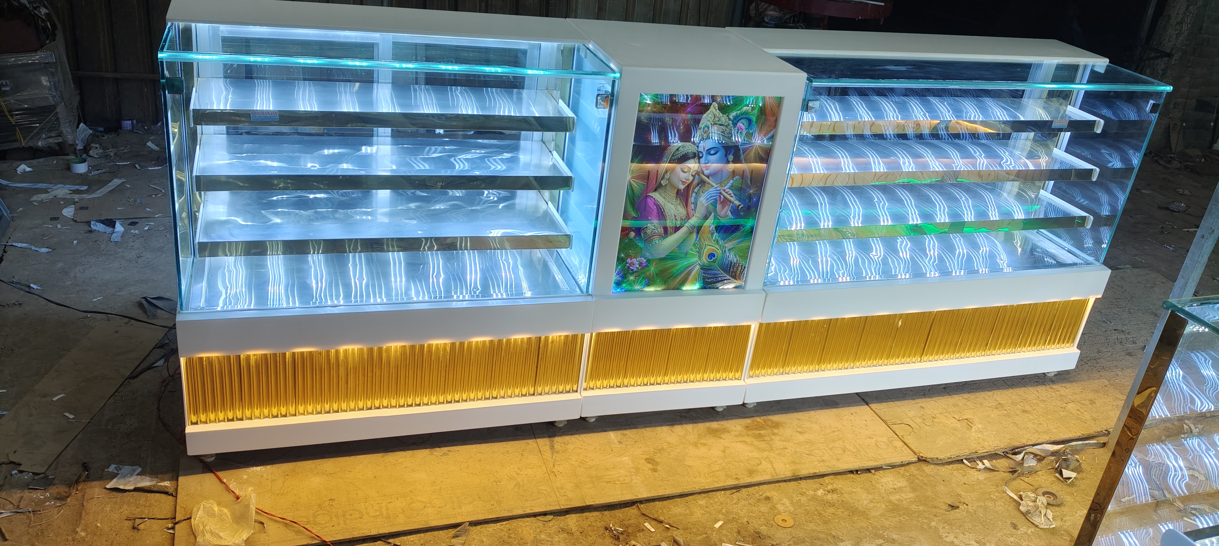बिहार में Commercial Sweet Display counter कैसे बनता है? | Factory Tour👉